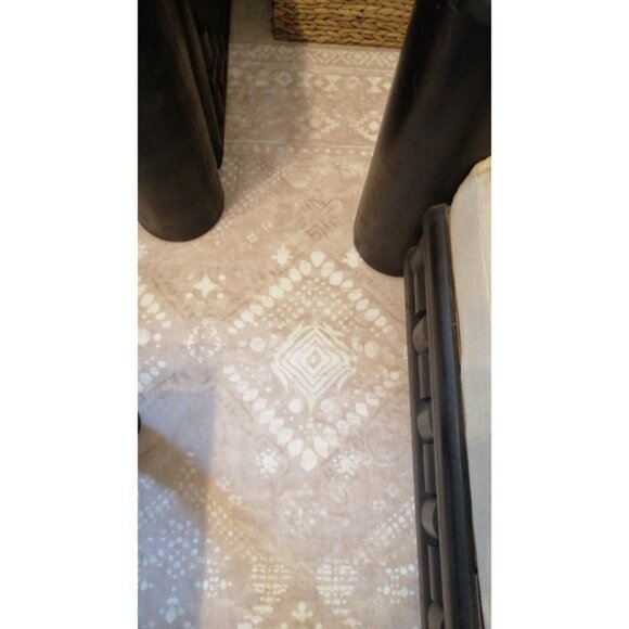 New 5x7 Cappuccino Beige Area Rug, Washable Non-Slip Carpet for Living Room - Picture 9 of 10